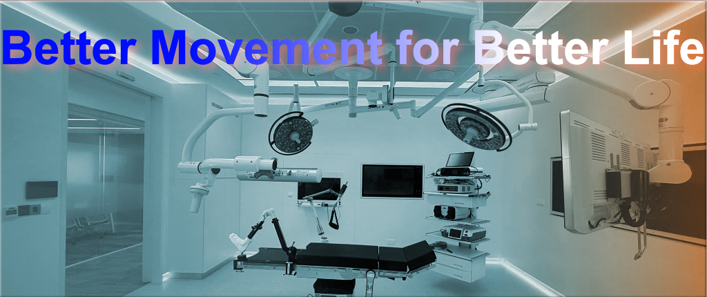 Better Movement for Better Life - 手術支援ロボットと手術室の様子